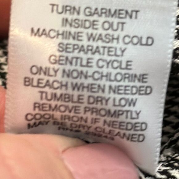 New York & Company Women’s Black White Checkered Pencil Skirt size 6 - Picture 6 of 7